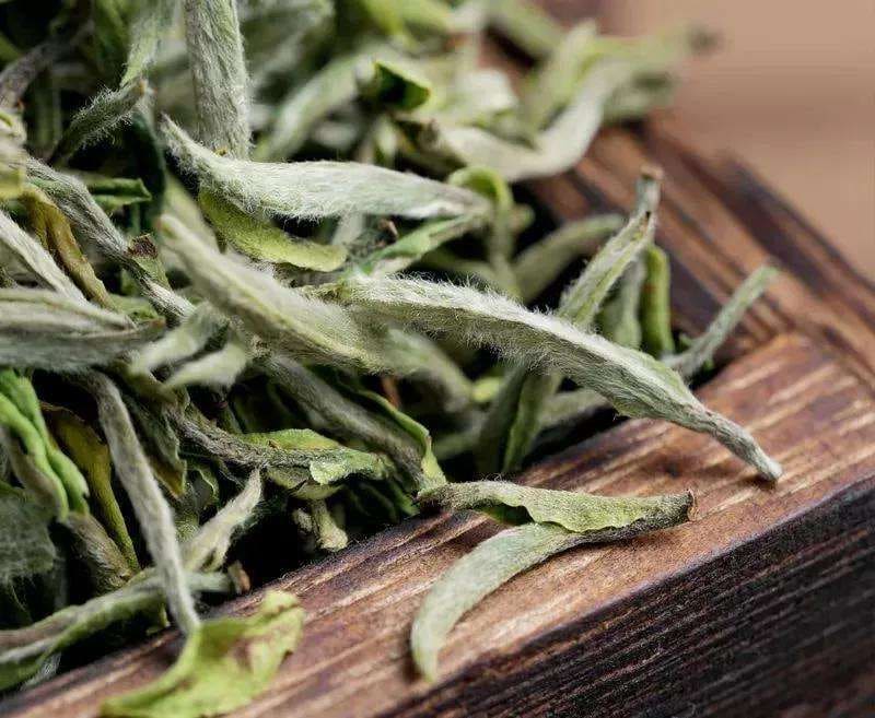 Baihao Yinzhen tea is full of tiny white fuzz