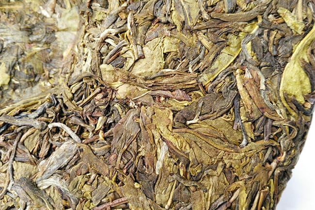 Pu-erh green tea cake nowadays