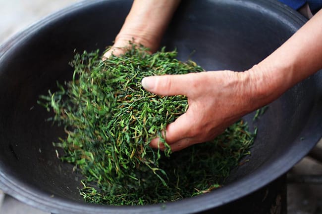 Traditional pan-frying fixation