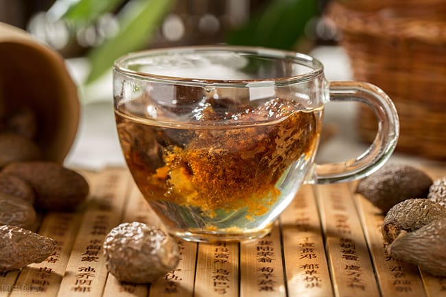 Malva nut tea is goof for throat
